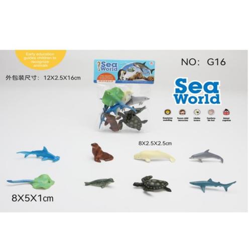 Тварини морськи, р-р 8*5*1см, у пакеті 12*2,5*16см., G16 Тварини морськи, р-р 8*5*1см, у пакеті 12*2,5*16см., G16