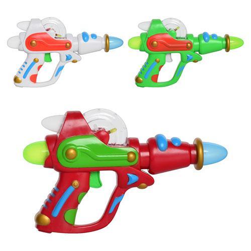 Пистолет, музыкальный, 3 цвета, в кульке, XY 13-1
