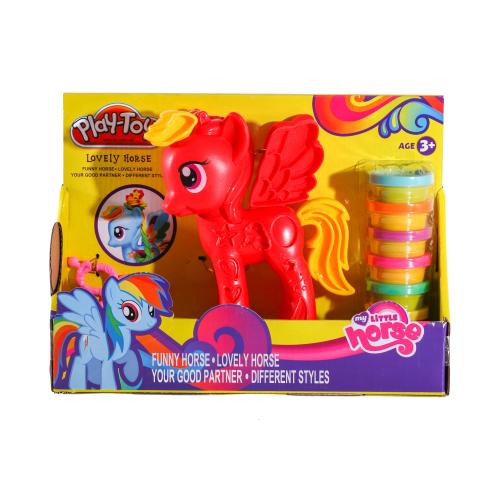 Пластилин Little Pony, 6 цветов, 2 вида, в кор-ке, MK 0531