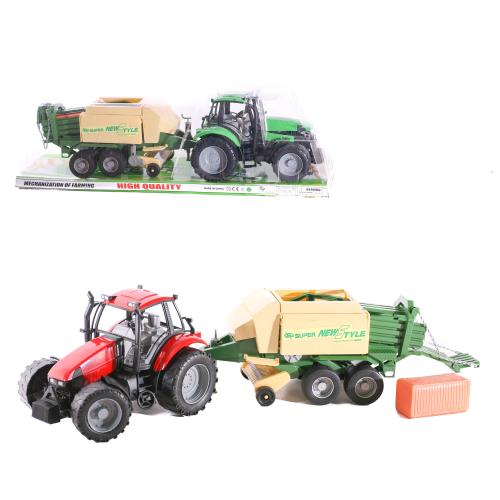 Трактор с прицепом, инерц-й, в слюде, 4089-6089-7089 B
