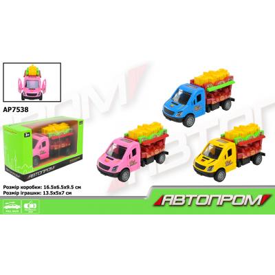 Машина "АВТОПРОМ" 3 кольори,у коробц, AP7538 Машина "АВТОПРОМ" 3 кольори,у коробц, AP7538