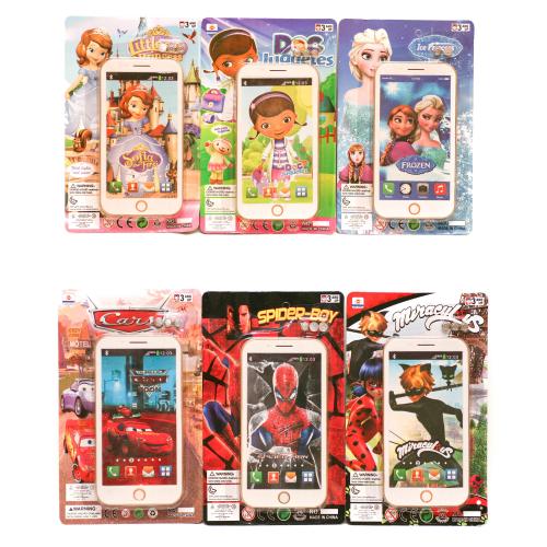 Телефон "Супергерои", 6 видов, на листе, 9006 V-1