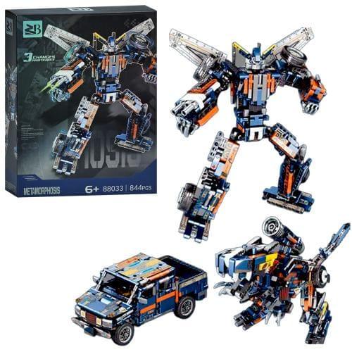 Конструктор 3в1 (робот, динозавр, машина), в кор-ці, 88033A