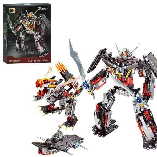 Конструктор 3в1(робот, динозавр, авіаносець) в кор-ці, 88035A