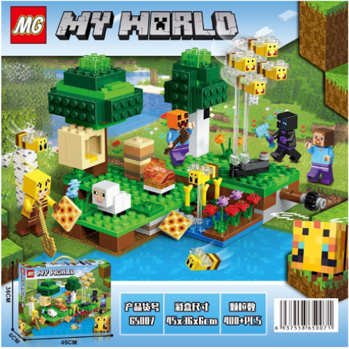 Конструктор MY WORLD "Світ бджолиного раю", 65007
