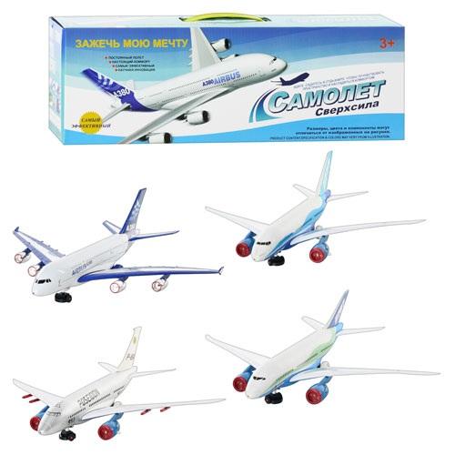 Самолёт, на бат., 4 вида, в кор-ке, ABP 8-380-777-87-2