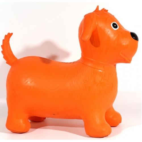 Прыгун резиновый, собачка, микс цветов, в кульке, MS 0004