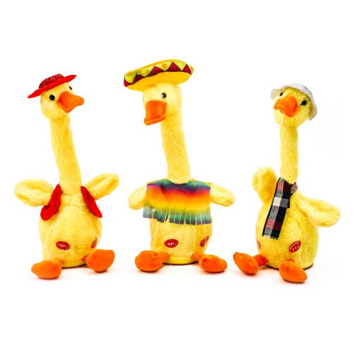 М'яка іграшка гусак повторюшка MP-2280 танцює, світиться, звук, MP 2280 М'яка іграшка гусак повторюшка MP-2280 танцює, світиться, звук, MP 2280