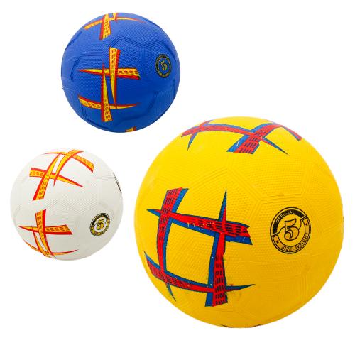 М'яч футбольний VA 0063 розмір 5, гума Grain, 350г, асортимент 3 кольори, VA 0063