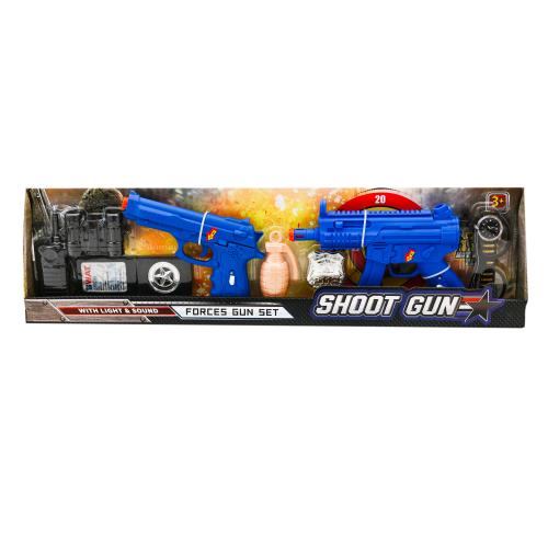 Набір зі зброєю Shoot Gun 696-7-697-2 автомат, пістолет, годинник, наручники, рація, бінокль, граната, 696-7-697-2