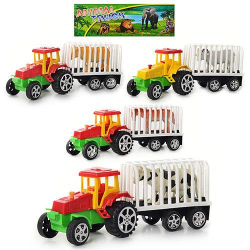 Трактор с прицепом, инерц-й, в кульке, A 900