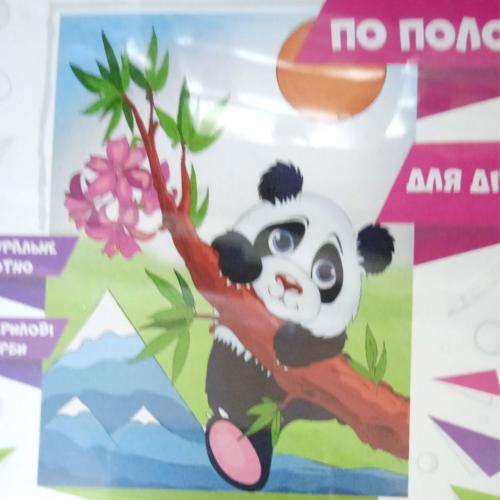 Роспись по холсту "Озорная панда", ID-7130-1