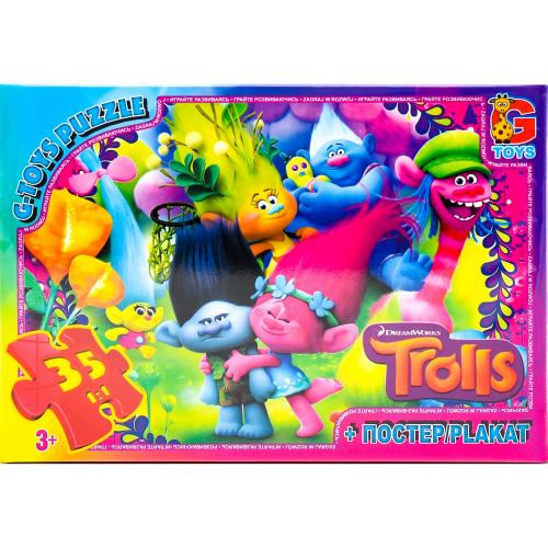Пазлы из серии "Тролли", 35 элементов, GP-TR0075