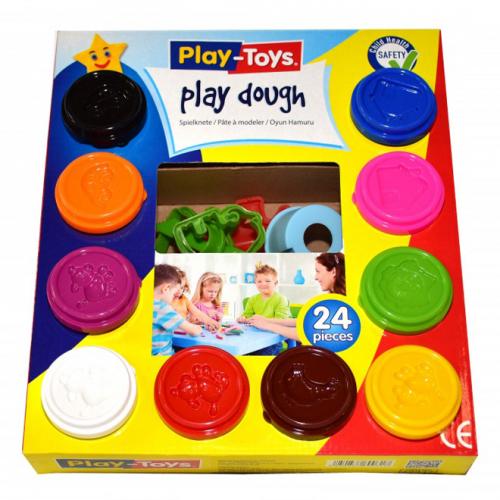 Масса для лепки Play-Dough, 24 шт., в кор-ке, P-T 42317