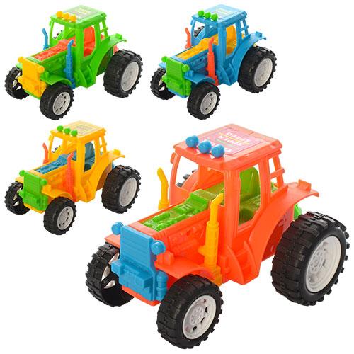 Трактор, инерц-й, микс цветов, в кульке, YB818-9