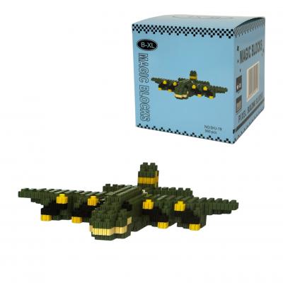 Конструктор Blocks "КРОКОДІЛО БОМБАРДІРО" 10см, 560 деталей