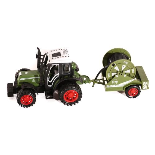 Трактор с прицепом, инерц-й, в слюде, 4007A-4-7