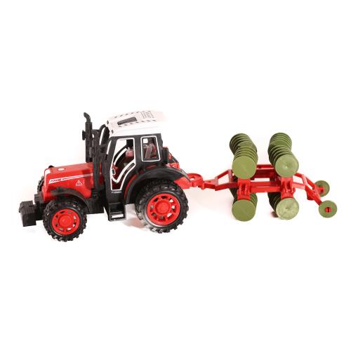 Трактор с прицепом, инерц-й, в слюде, 4007A-3 Трактор с прицепом, инерц-й, в слюде, 4007A-3