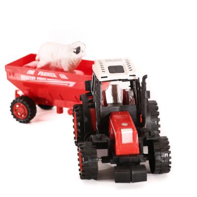Трактор с прицепом, инерц-й, в слюде, 4007A-8 Трактор с прицепом, инерц-й, в слюде, 4007A-8