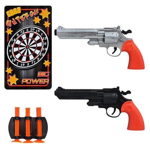 Пистолет на присосках, 2 цвета, в кор-ке, 218 A-1-2