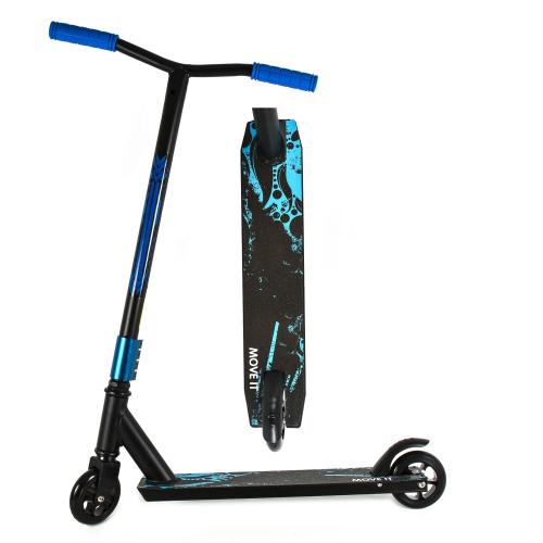 Самокат трюковый алюминий + сталь, колеса ПУ100 мм- алюминий, SL-300A