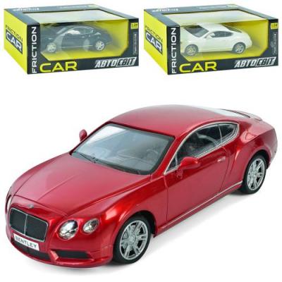 Машина АвтоСвіт, 1:24, Bentley Continental GT, інерц, 19,5см,гумові колеса, 3 кольори, в кор-ці, 27-11,5-13см