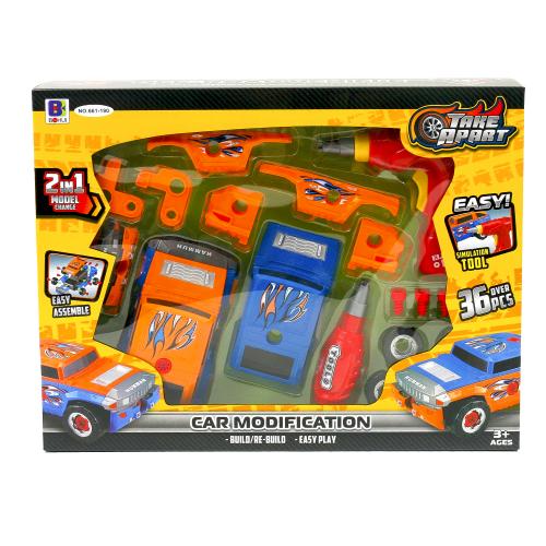 Конструктор на шурупах, 36 деталей, 661-190 Конструктор на шурупах, 36 деталей, 661-190