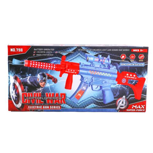 Автомат, музыкальный, 2 вида, в кор-ке, 818-798