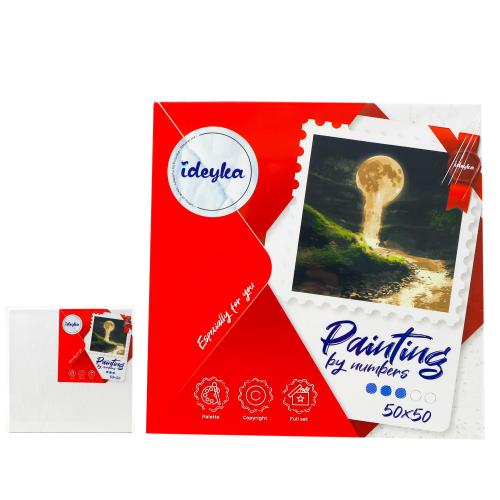 Набор для росписи по номерам "Лунный водопад с красками металик", ID-KHO5033