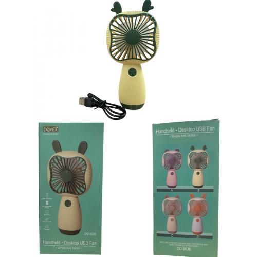 Вентилятор MINI, живлення акуумулятор, зарядка USB, EH336