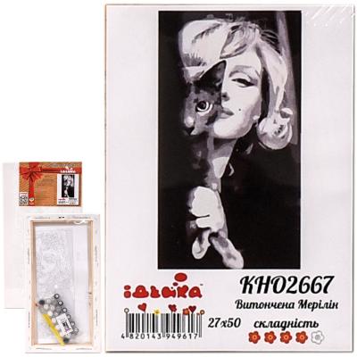 Набор для росписи по номерам "Изящная Мерлин", 27х50 см, ID-KHO2667