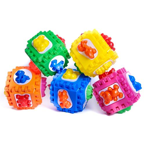 Куб-сортер, микс цветов, в кульке, 50-001