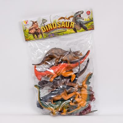 Динозавр гумовий, мікс видів, в пакеті, 2079A