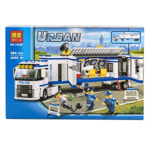 Конструктор BELA Urban "Мобильный отряд полиции", 394 деталей, 10420