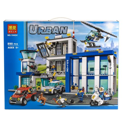 Конструктор BELA Urban "Полицейский участок" 890 деталей, 10424