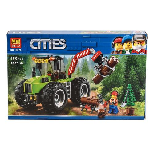 Конструктор BELA Cities "Лесоповальный трактор", 180 деталей, 10870