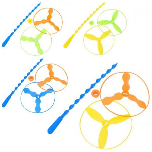 Вертушка 13см, 2шт, паличка для запуску 27см, мікс кольорів, у пакеті, FG240428046Q Вертушка 13см, 2шт, паличка для запуску 27см, мікс кольорів, у пакеті, FG240428046Q