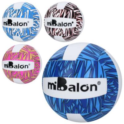 М'яч волейбольний, офіційний розмір, ПВХ, 240-260г, 4 кольори, у пакеті