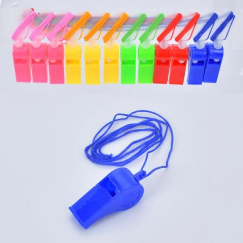 Свисток пластик, 4,5см, упаковка пакет 24шт, MS 4303