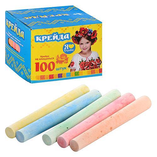 Мел асфальтный, 100 шт., цветной, в кор-ке, MK 0094 Мел асфальтный, 100 шт., цветной, в кор-ке, MK 0094