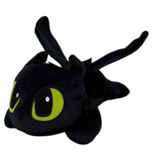 М'яка іграшка "ДРАКОН БЕЗЗУБИК" чорний,60CM