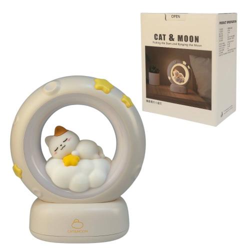Нічник-лампа "Cat and Moon", BA-0173