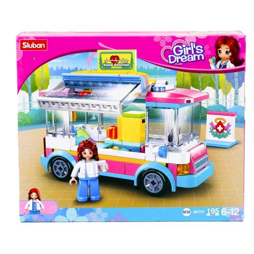 Конструктор SLUBAN, 195 деталей, M38-B0797