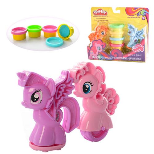Пластилин Little Pony, 4 цвета, в кор-ке, MK 0698