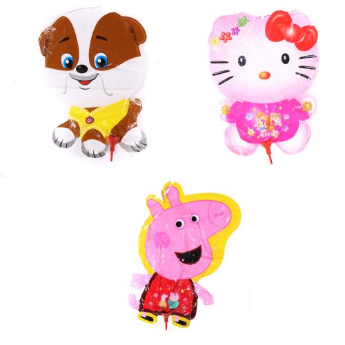 Шарики фольгированые, 4 вида, в пакете, MK 2270