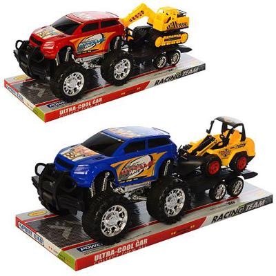 Джип инерционный с прицепом, 168-6-8