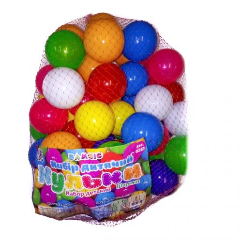 Набор шаров в сухой бассейн, 50 шт., в сетке, ПЦ 0263 Набор шаров в сухой бассейн, 50 шт., в сетке, ПЦ 0263