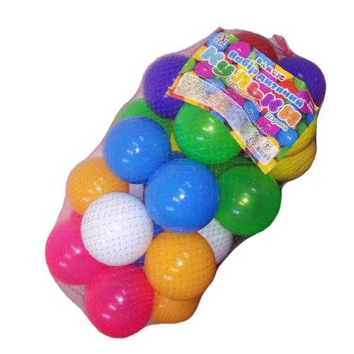 Набор шаров в сухой бассейн, в сетке, ПЦ 0269 Набор шаров в сухой бассейн, в сетке, ПЦ 0269