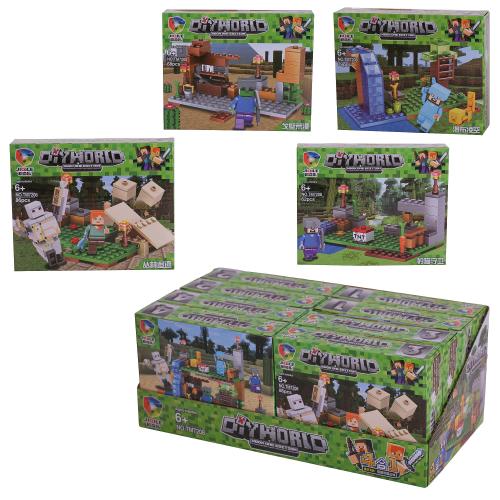 Конструктор Minecraft, от 62 дет., микс видов, в дисплее (мал.), TM7208