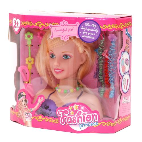 Голова для зачісок, 18 см, 2 види, в кор-ці, 1388-4